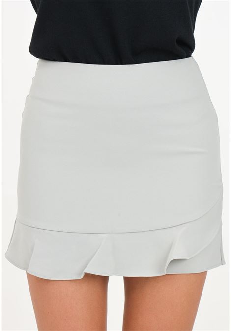 Short mud-colored skirt for women with ruffles at the bottom ARMANI EXCHANGE | 6DYN39YN8JZ1999